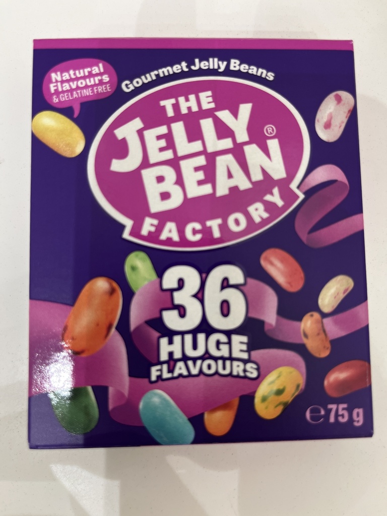 JELLY BEAN GOURMET 36 FLAVOURS BOX 75 GM / جيلي ببين جيراميت فلوفر