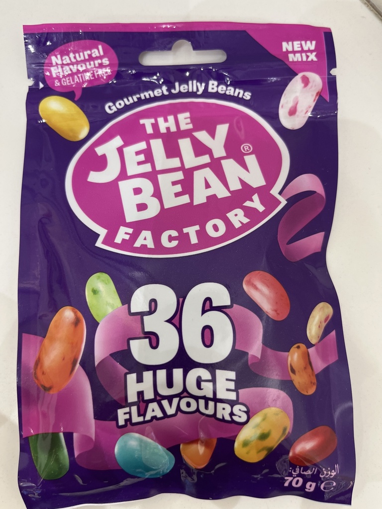 JELLY BEAN GOURMET MIX 36  HUGE FLAVOURS MIX BAG 70GM  / جيلي بين جيلراميت مكس فليفر