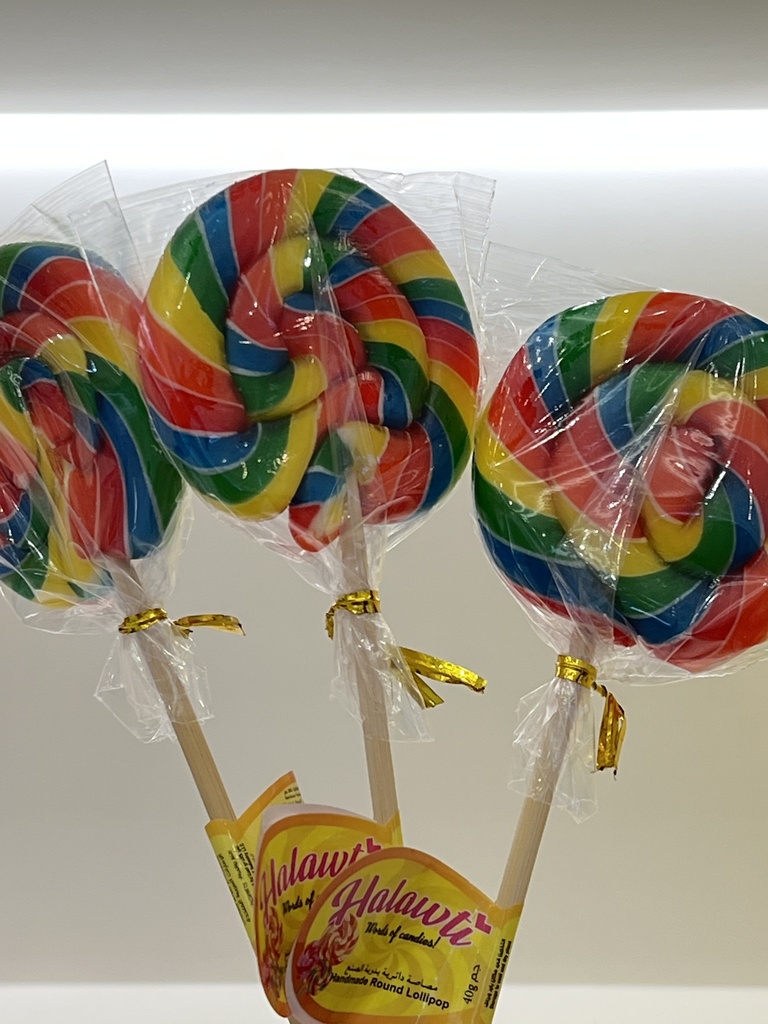 ROUND RAINBOW LOLLIPOP 40g 