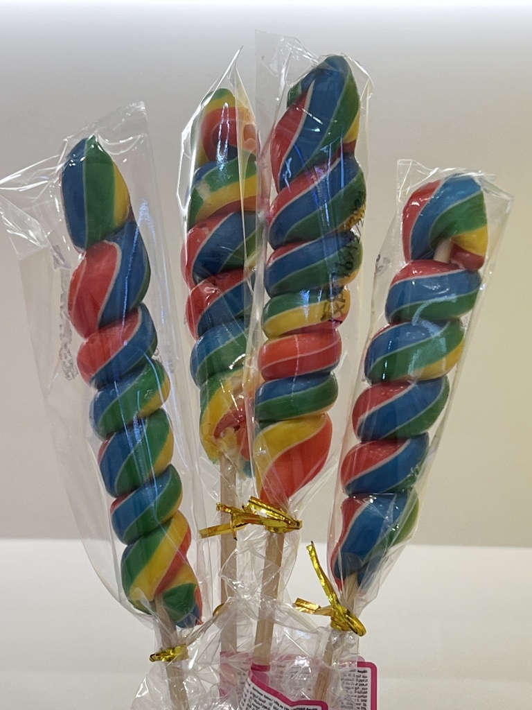 RAINBOW SPIRAL LOLLIPOP 40g