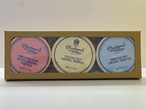 [1030001] 48g trio of salted caramel truffles gift set / ثثلاثه بملح الكراميل ترايفل مجموعه